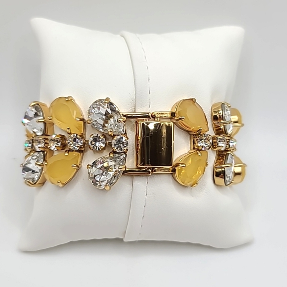 Kate Spade Gold Crystal Statement Bracelet - Picture 3 of 7